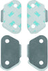 Bikers Choice Hard Bag Cover Wear Plates Pair for 1993–2013 Harley-Davidson Touring Models