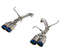 Remark 2022+ Subaru WRX (VB) 4in Axleback Exhaust w/ Burnt Stainless Double Wall Tip