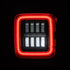 AlphaRex NOVA Series Prismatic LED Tail Lights for 18-25 Jeep Wrangler JL - Black - 602010