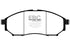 EBC 06-09 Infiniti FX35 3.5 Greenstuff Front Brake Pads