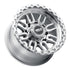 Weld Off-Road Swift 17x9in - 5x114.3 / 5x127 BP - ET-12 78.1mm CB Gloss Silver Machined Wheel & Ring