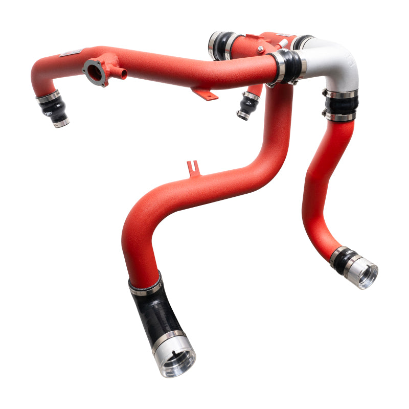 Injen SES Wrinkle Red Intercooler Pipes For 21-23 Ford Bronco 2.7L V6 (TT) EcoBoost - SES9301ICPWR