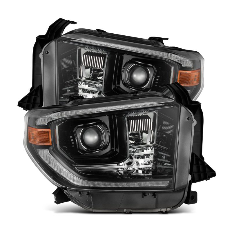 AlphaRex LUXX-Series LED Projector Headlights Alpha-Black for 14-21 Toyota Tundra 880836