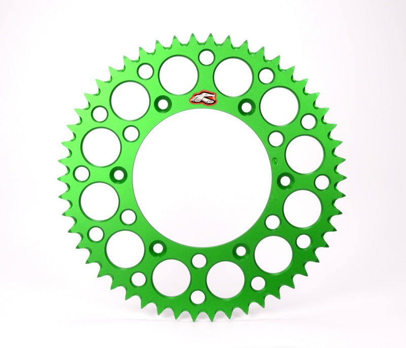 Renthal 2018/ 21-22 Kawasaki KLX450R Rear Grooved Sprocket - Green 520-53P Teeth