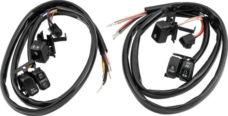 Twin Power 07-10 Big Twin and XL Black Handlebar Switch Kit Does Not Include Audio or Cruise