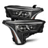 AlphaRex LUXX-Series LED Projector Headlights - Black w/Amber DRL for 22-23 Toyota Tundra