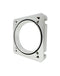 Torque Solution 06-21 Subaru STI EJ Big Bore Manifold Big Bore 76mm Throttle Body Adapter - Silver