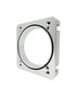 Torque Solution 06-21 Subaru STI EJ Big Bore Manifold Big Bore 76mm Throttle Body Adapter - Silver