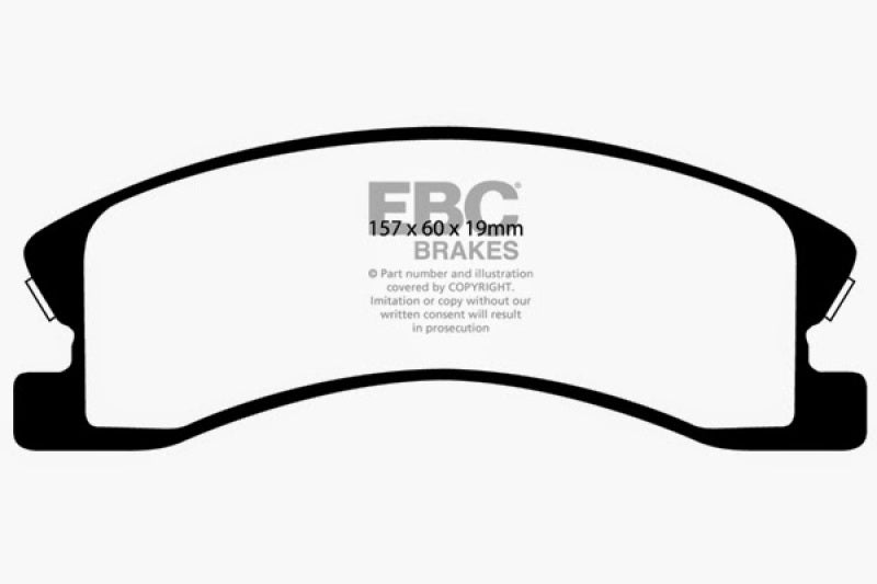 EBC 99-04 Jeep Grand Cherokee 4.0 (Akebono) Greenstuff Front Brake Pads