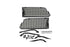 DV8 Offroad Rear Window Molle Panels for 21-24 Ford Bronco 2-Door - MPBR-12