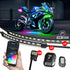 XK Glow XKmax RGBW 16pc addressable Motorcycle Underglow Light Kit