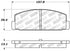 StopTech Performance 89-95 Mazda RX7 / 03-05 Mazda 6 Rear Brake Pads