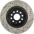 StopTech 09 VW Passat CC / 06-09 Passat Slotted & Drilled Right Rear Rotor