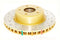 DBA 05 Pontiac GTO Front Slotted & Drilled 4000 Series Rotor