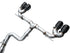 AWE MK8 Volkswagen Golf R 3in Track Edition Quad Exhaust - Diamond Black Tips