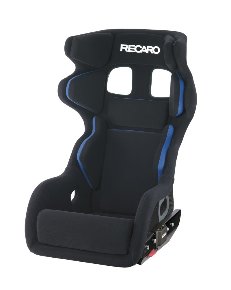 Recaro P1300 GT LW Lightweight Seat - Black Velour/White Logo