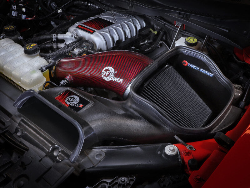 aFe Red Carbon Track Series Intake for 2023-2024 Ford F-150 Raptor R 5.2L
