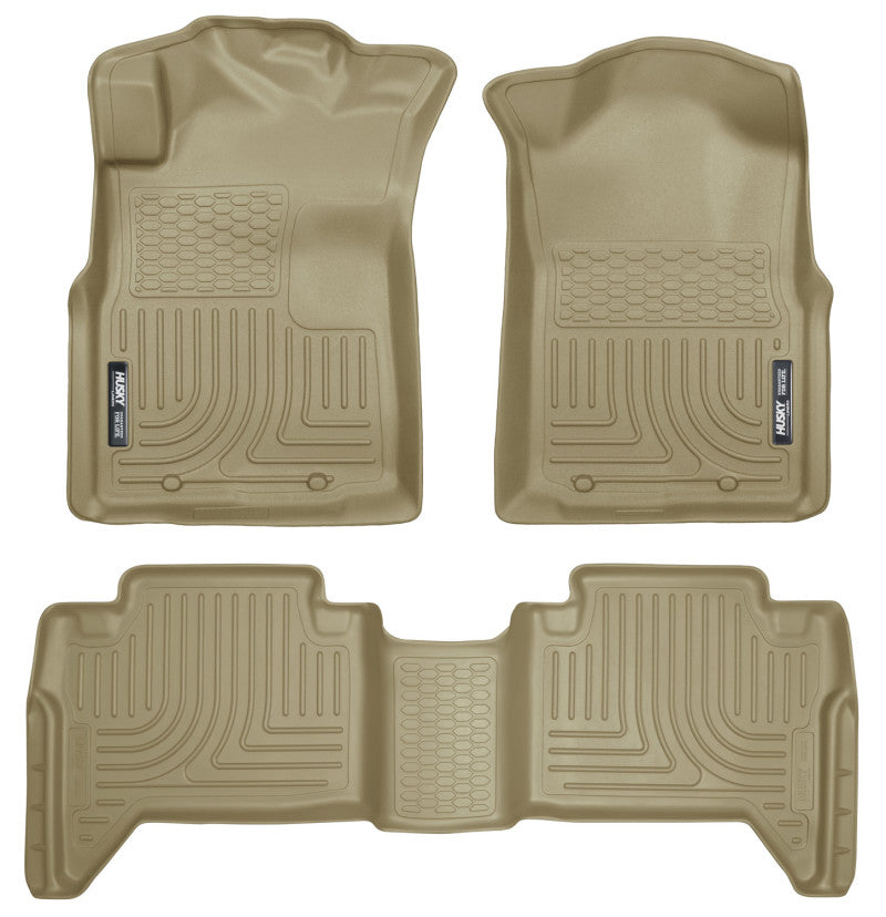 Husky Liners 05-13 Toyota Tacoma WeatherBeater Combo Tan Floor Liners