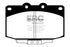 EBC 86-89 Mazda RX7 2.4 (1.3 Rotary)(Vented Rear Rotors) Greenstuff Front Brake Pads