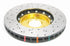 DBA 03-05 Evo 8/9 Front Drilled & Slotted 5000 Series 2 Piece Rotor Assembled w/ Gold Hat