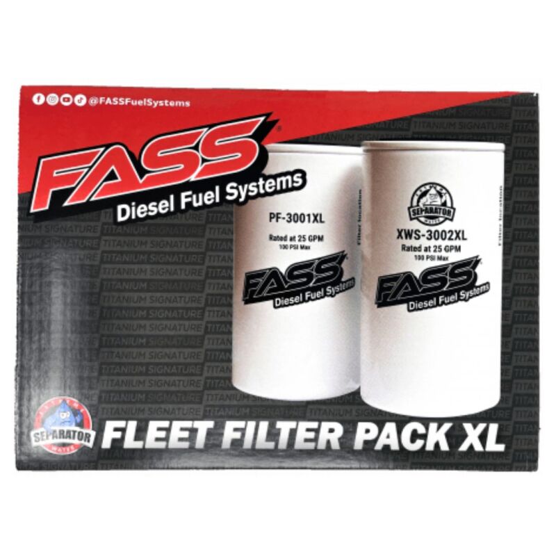 FASS Fuel Systems XL Fleet Filter Pack: XWS3002XL & PF3001XL Components - FLP3000XL