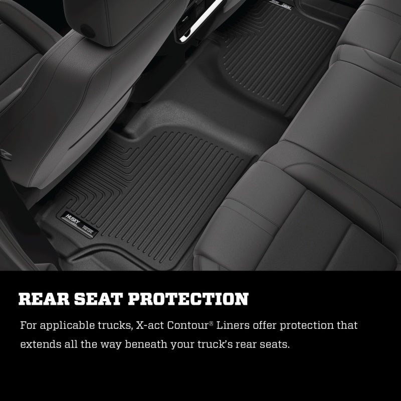 Husky Liners 21-22 Hyundai Santa Fe X-Act Contour 2nd Seat Floor Liner - Black