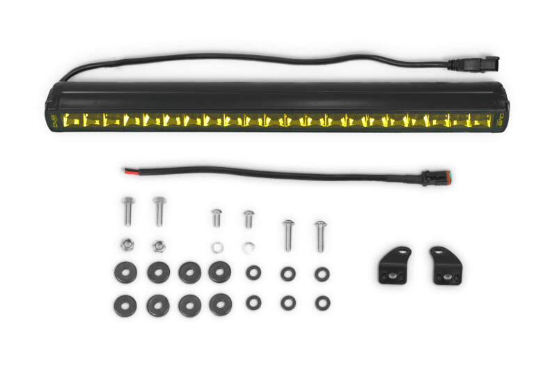 DV8 Offroad 20-Inch Elite Series Amber LED Light Bar for Vehicle Mounts - BE20SW105W-A