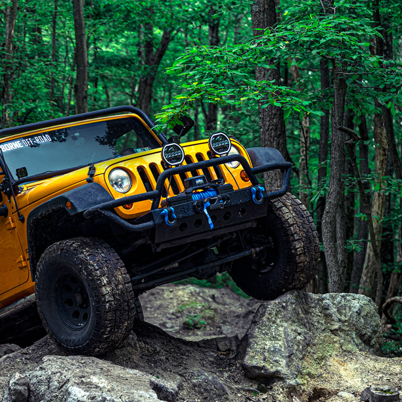 Borne Off-Road 10K Winch - Red Synthetic Rope