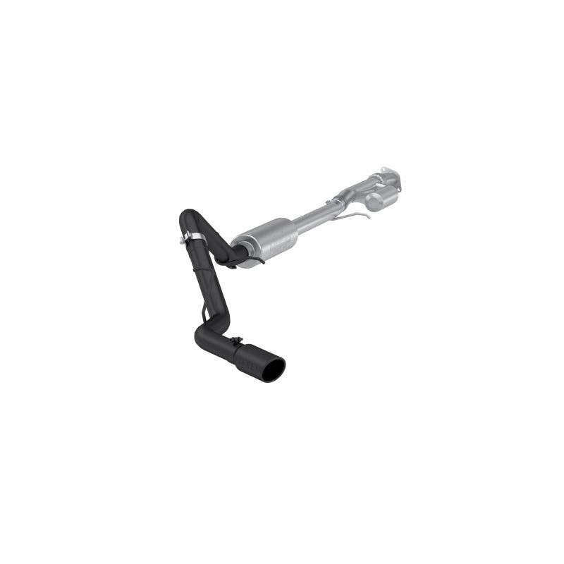 MBRP 3" Cat-Back Single Side Exit Blk AL Tip For 19-24 Chevy/GMC 1500 Silverado/Sierra 2.7L S5019BLK