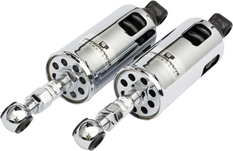 Progressive 00-17 Harley Softail 422 Series Shocks - Chrome