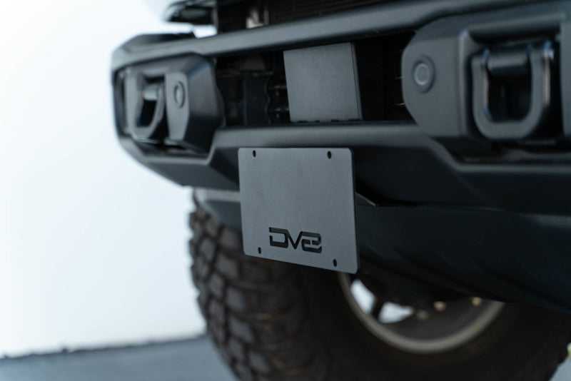 DV8 Offroad 21-23 Ford Bronco Capable Bumper Front License Plate Mount