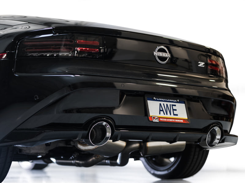 AWE Touring Edition Catback Exhaust System w/Chrome Silver Tips for 23 Nissan Z RZ34 RWD 3015-32400