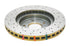 DBA 8/98+ Nissan Skyline R34 GTT Front Crossdrilled Slotted 4000 Series Rotor
