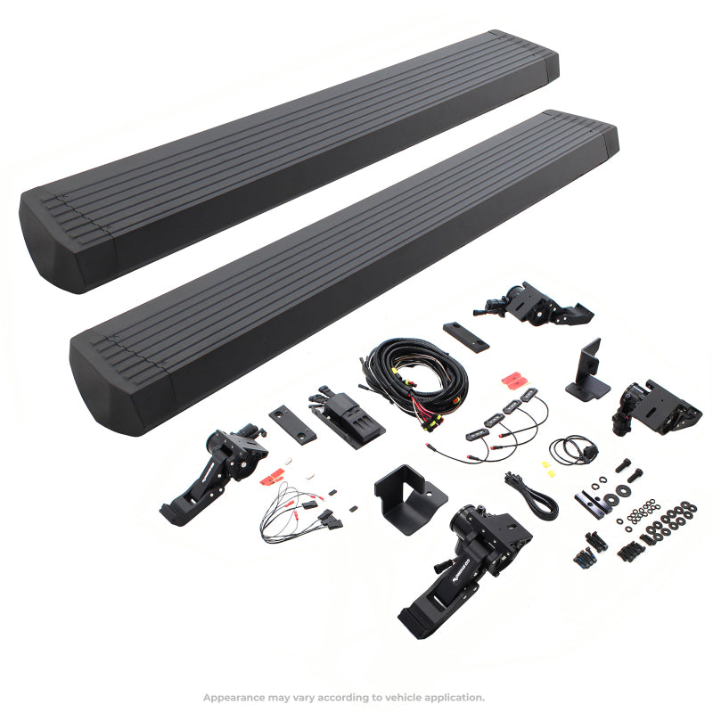 Go Rhino 07-17 Jeep Wrangler 2dr E-BOARD E1 Electric Running Board Kit (Cut Req.) - Tex. Blk