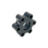 Torque Solution 97-00 Chevrolet Corvette C5 (78mm) w/ 10mm Bolts Billet Driveshaft Flex Disc - Black