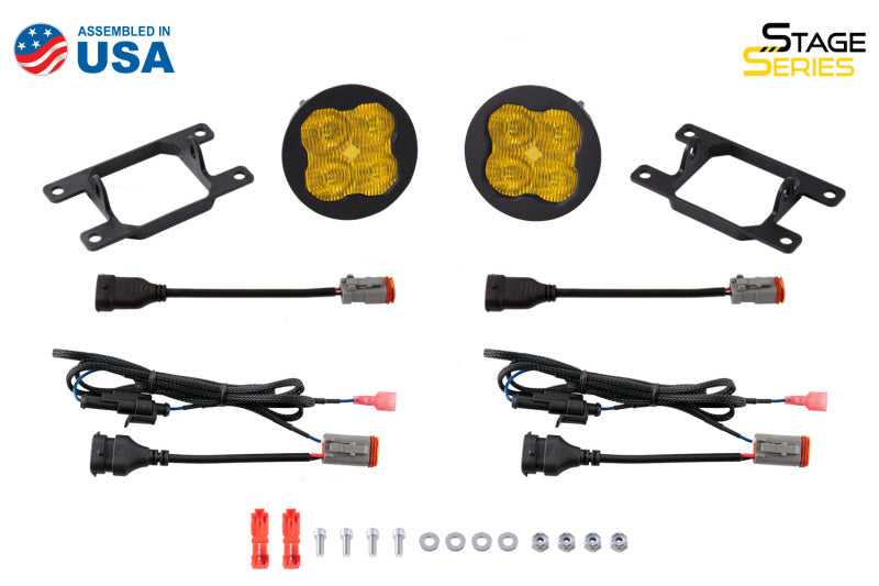 Diode Dynamics SS3 Sport Type A Kit ABL - Yellow SAE Fog