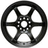 Gram Lights 57DR 15x8.0 +28 5-114.3 Semi Gloss Black Wheel