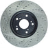 StopTech Slotted & Drilled Sport Brake Rotor Front Left 13 Honda Accord Sport