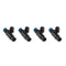 Injector Dynamics 1750-XDS - USCAR Connector / 48mm Length / 14mm (Black) BOTTOM Adaptor - Set of 4