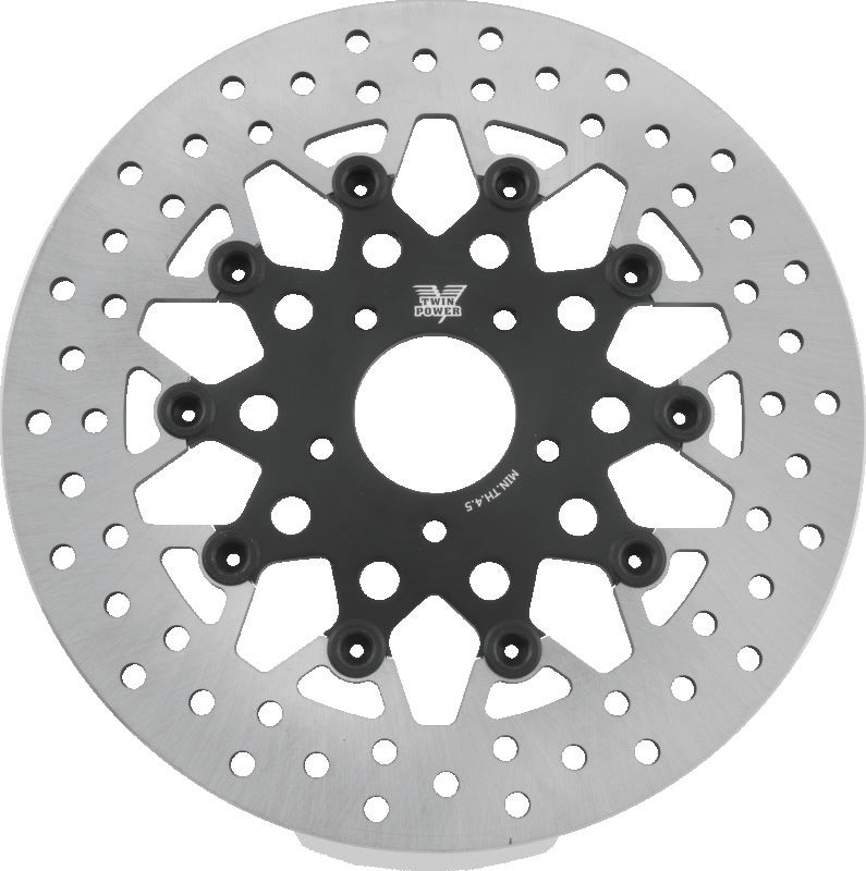 Twin Power 08-Up Touring 06-17 Dyna Front 11.8 Floating Rotor Mesh Black