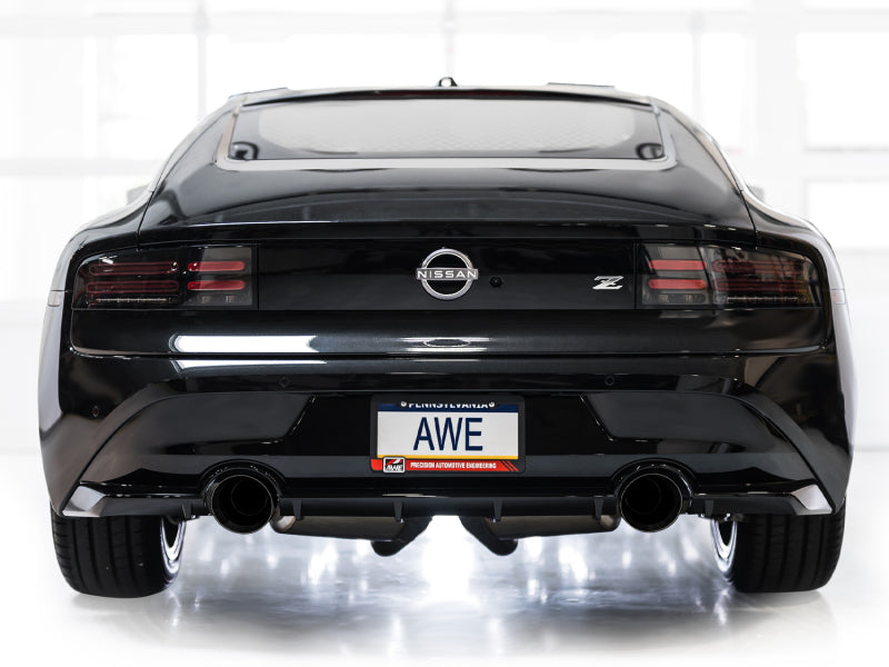 AWE Tuning Track Edition Catback Exhaust System w/Diamond Black Tips for Nissan Z RZ34 RWD 3020-33400