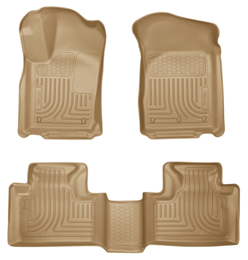 Husky Liners 11-13 Dodge Durango / 11-13 Jeep Grand Cherokee WeatherBeater Combo Tan Floor Liners