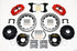 Wilwood Narrow Superlite 4R Rear P-Brk Kit 12.88in Drill Red Big Ford New Style 2.50in Offset