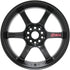 Gram Lights 57DR 17x9.0 +12 5-114.3 Semi Gloss Black Wheel
