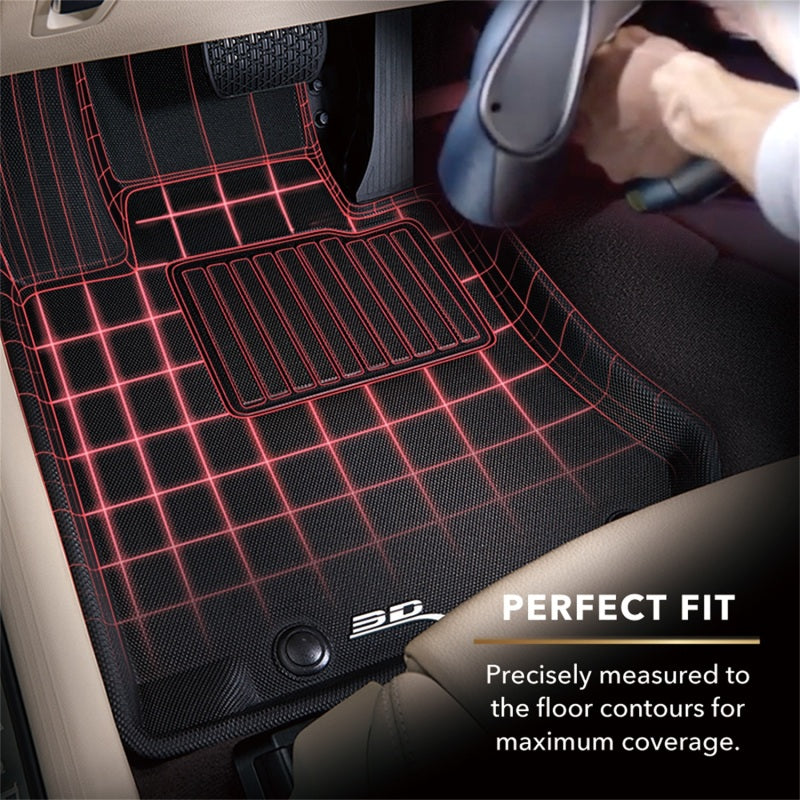 3D MAXpider 2022 Tesla Model X Kagu Floorliners R1 R2 R3 - Black