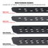 Go Rhino RB30 Running Boards 87in. - Bedliner Coating (Boards ONLY/Req. Mounting Brackets)