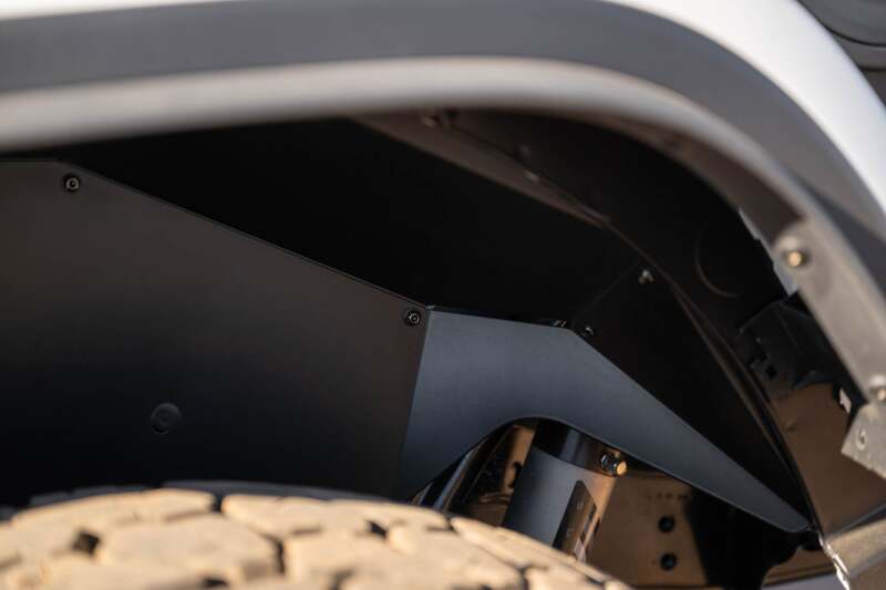 DV8 Offroad Aluminum Rear Inner Fenders for 18-25 Jeep Wrangler JL - INFEND-06RB