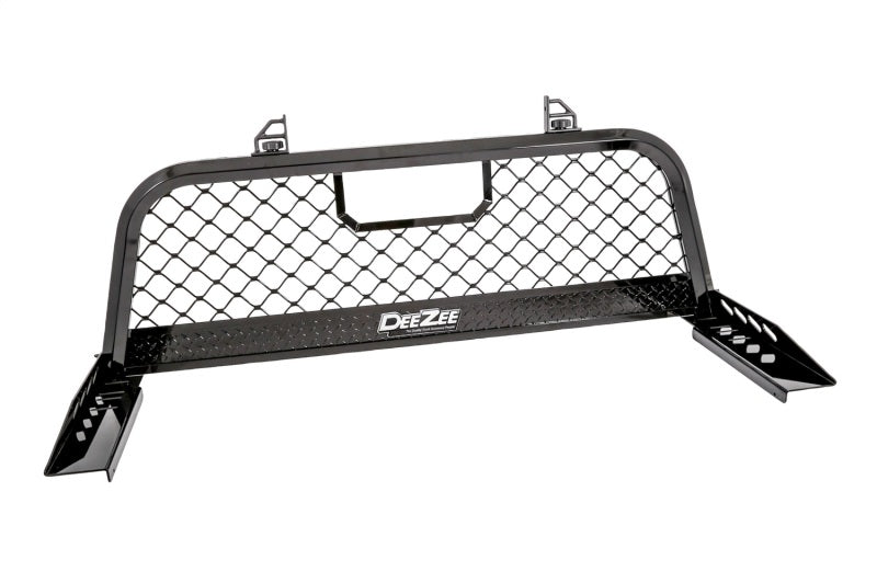 Deezee 17-23 Ford SuperDuty Cargo Management Cab Rack - Blk Mesh