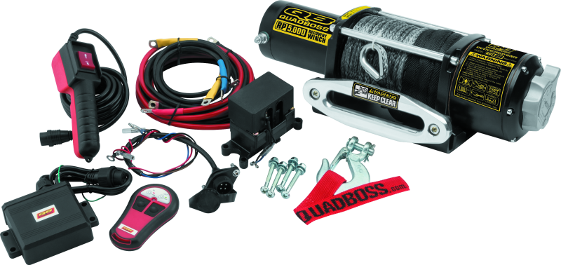 QuadBoss Winch 5000Lb W/ Synthetic Rope