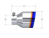 MBRP Universal Burnt SS Tip 2.5in ID / 4.5in OD Out / 6.5in Length Angle Cut Single Wall